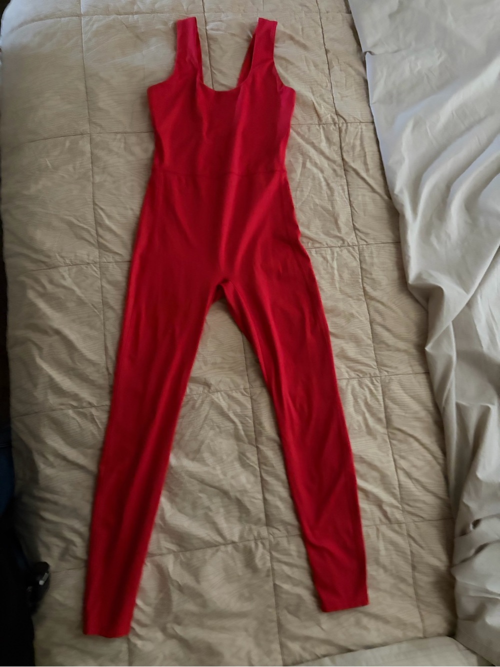 Target Red Sleeveless Fitted Jumpsuit
